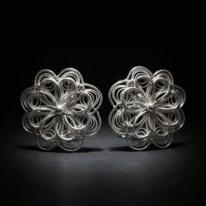 silver filigree earrings